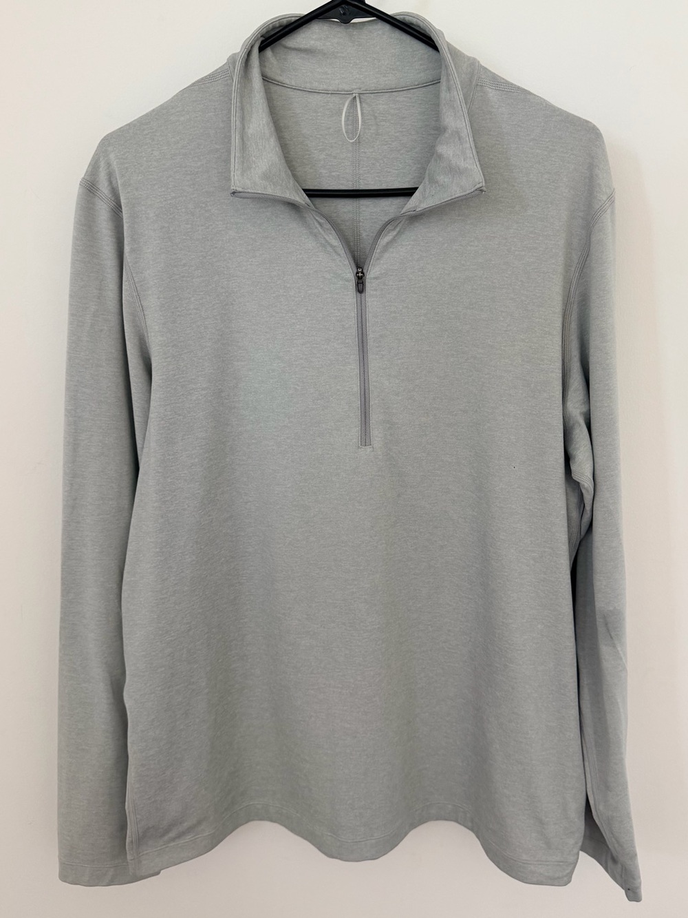 Lululemon Men’s Soft Jersey Half Zip Pullover  Silver Drop | Large